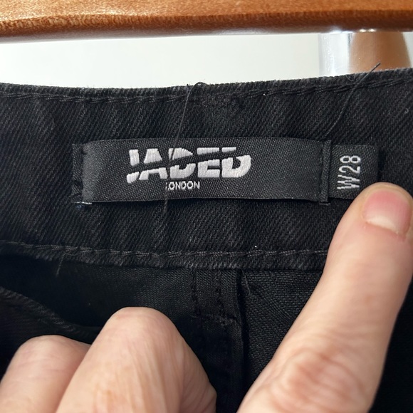 Black jeans with sheer side panels - Picture 12 of 14